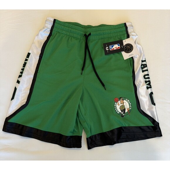 NWT NBA Jayson Tatum Boston Celtics Basketball Shorts- Men's Size Medium NEW $40 - Picture 1 of 5